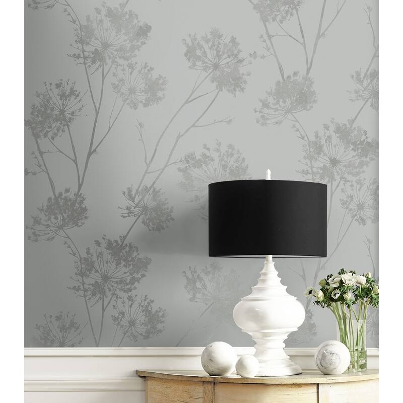 Seabrook Designs Wild Grass Glass Beaded Unpasted Wallpaper