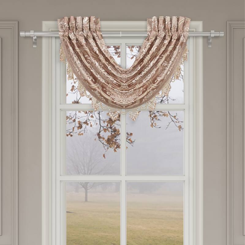 Rosewater Window Waterfall Valance