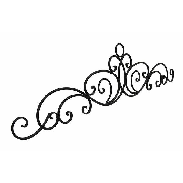 Set Of 2 54 Inch Metal Wall Art Scrolls Hanging Door Or Window Decor Antique Bronze Accent Rustic Decorative Arch Overstock 27980070