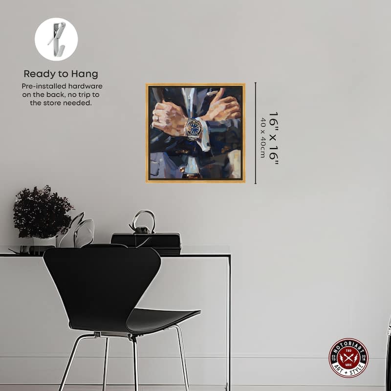Notoriart Down To Business Framed Men Style 1 Piece Canvas Wall Art
