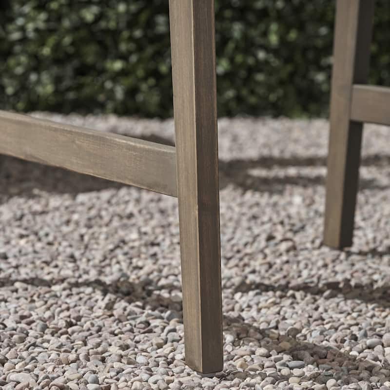 Roomfitters Outdoor Accent Wooden Dining Chairs, Set of 2, Stylish and Durable Weather-Resistant Design for Patio and Garden Use