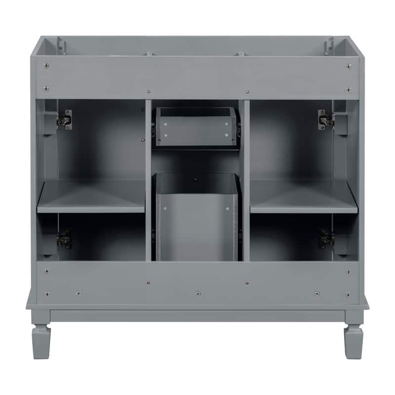 36" Bathroom Vanity without Top Sink, Cabinet only, 2 Soft Closing Doors and 2 Drawers