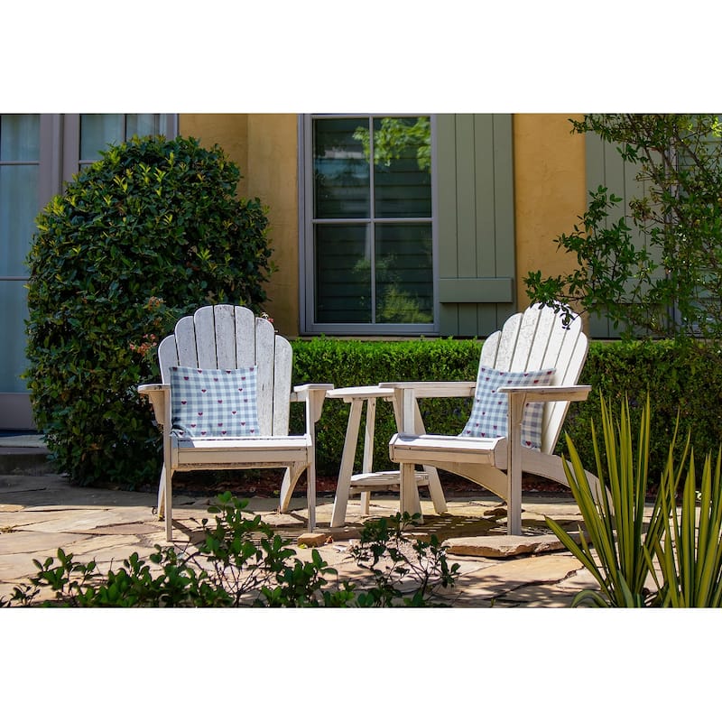 Woven Hearts Indoor/Outdoor Throw Pillow