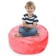 preview thumbnail 11 of 28, Cheer Collection Microplush Bean Bag and Stuffed Animal Storage Case Hot Pink