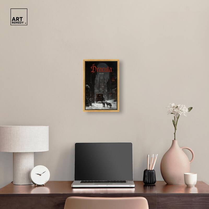 Dracula Gothic Cover Canvas by Art Remedy