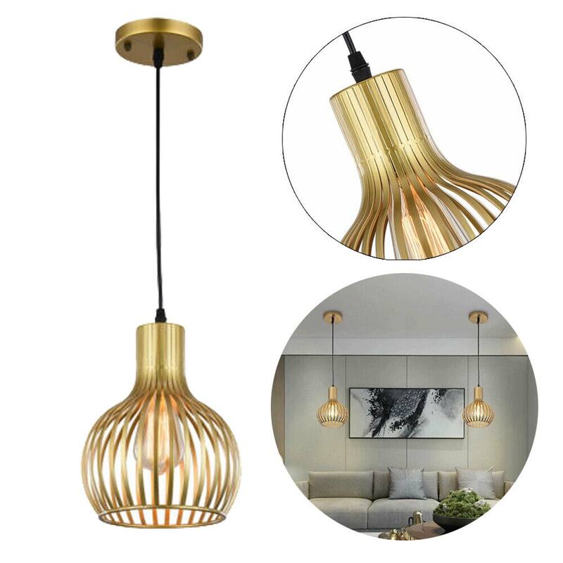 Antique Brass Kitchen Island Gold Dome Single Pendant Light 7.87