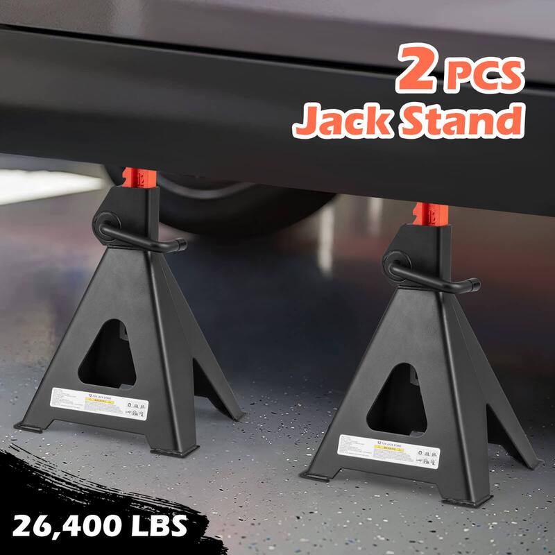 Costway Jack Stands Pack of 2 with Handle Lock & Adjustable Height for - as pic shows - See Details