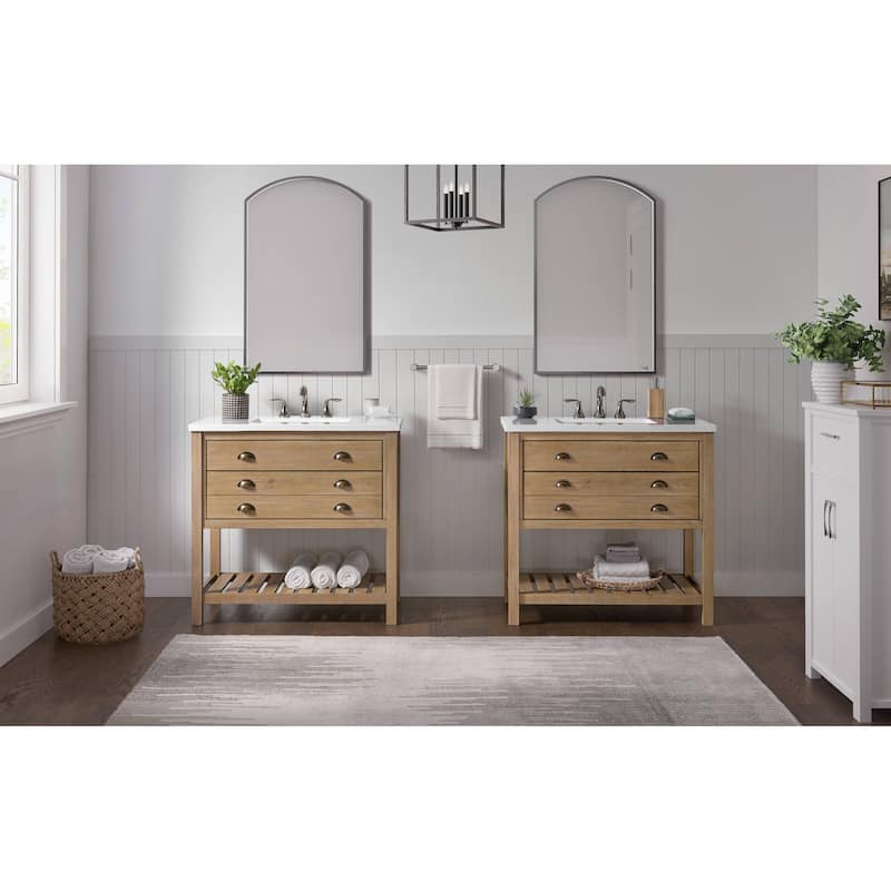 Monterey 37" Farmhouse Single Bathroom Vanity with Top