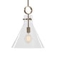 preview thumbnail 2 of 5, Uttermost Imbuto Funnel Glass 1-Light Pendant
