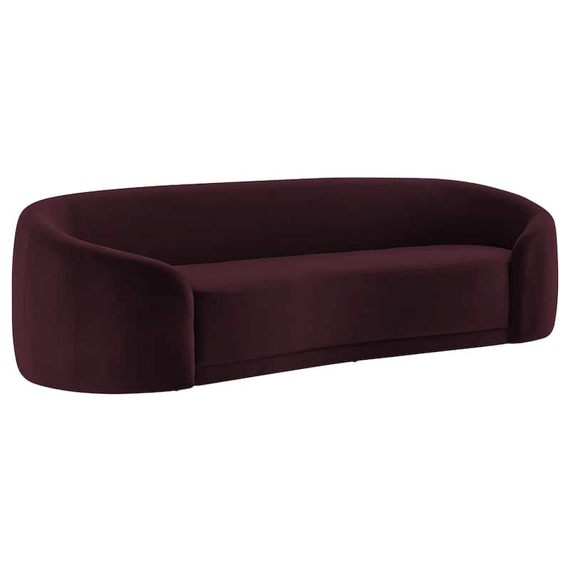 Contessa Curved Performance Velvet Sofa