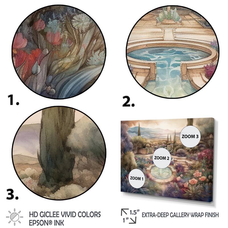 Designart "Garden Oasis I" Garden Wall Decor Set