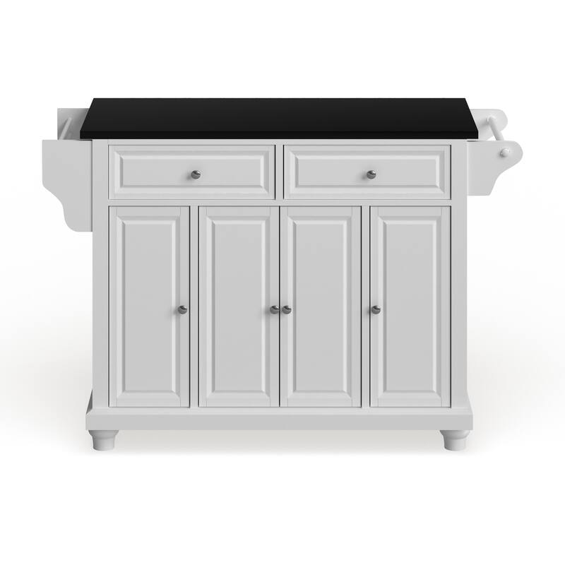 Crosley Cambridge Granite Top Full Size Kitchen Island/Cart - 18"d x 51.5"w x 36"h