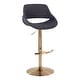 preview thumbnail 119 of 144, Silver Orchid Svellingen Adjustable Bar Stool with Rounded T Footrest - Set of 2