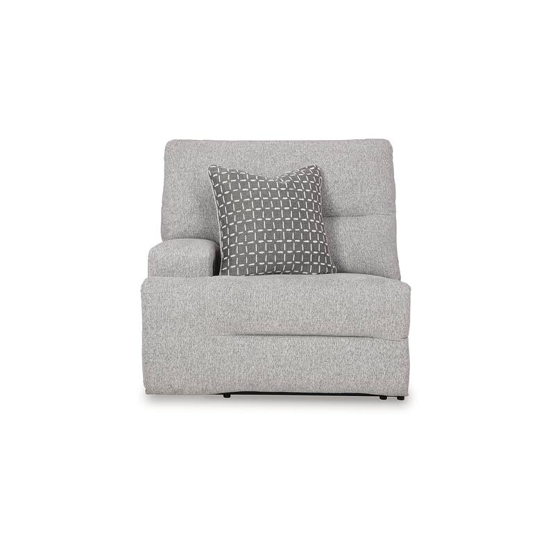 Signature Design by Ashley Acklen Place Gray 5-Piece Power Reclining Sectional - 124"W x 124"D x 42"H