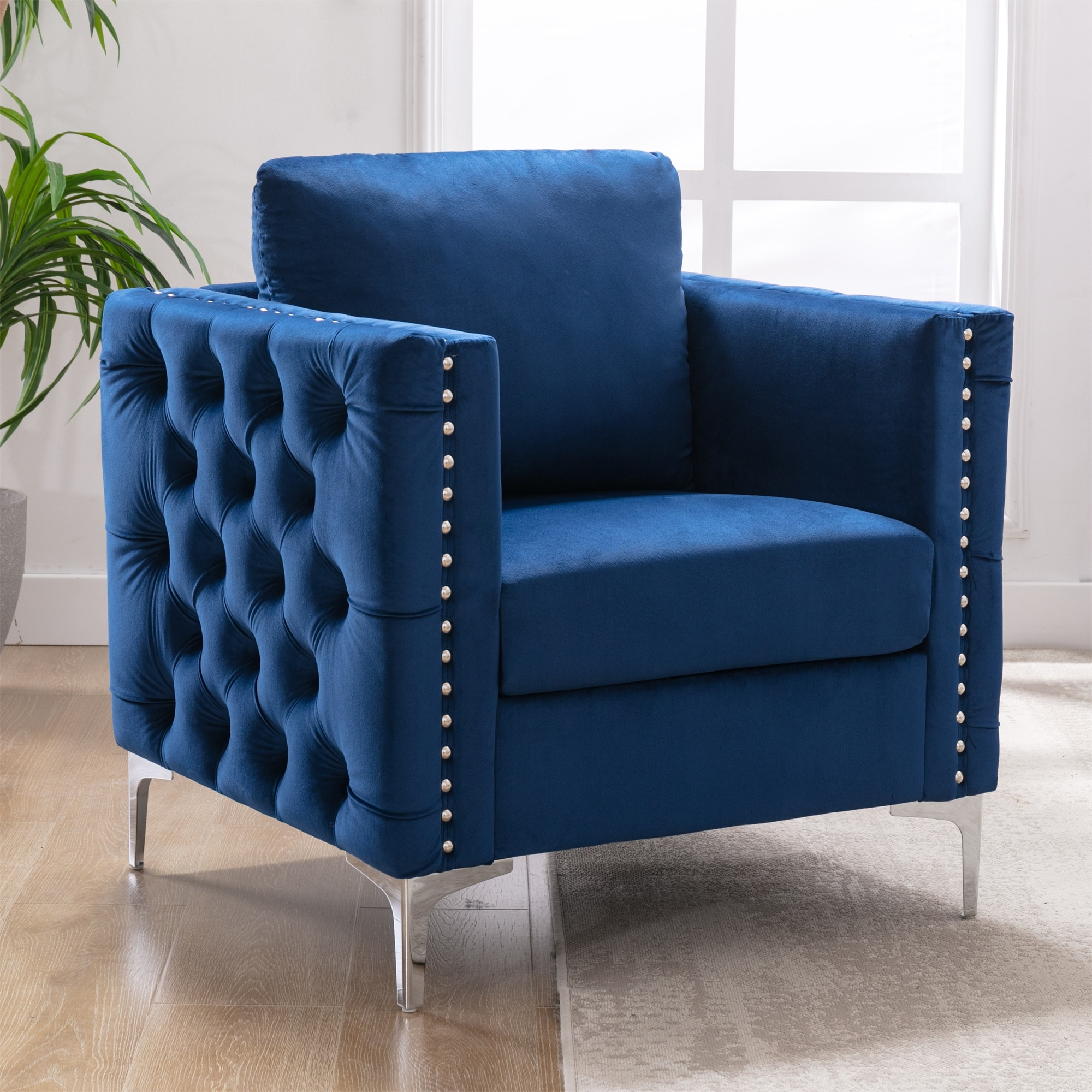 Zola hot sale velvet armchair