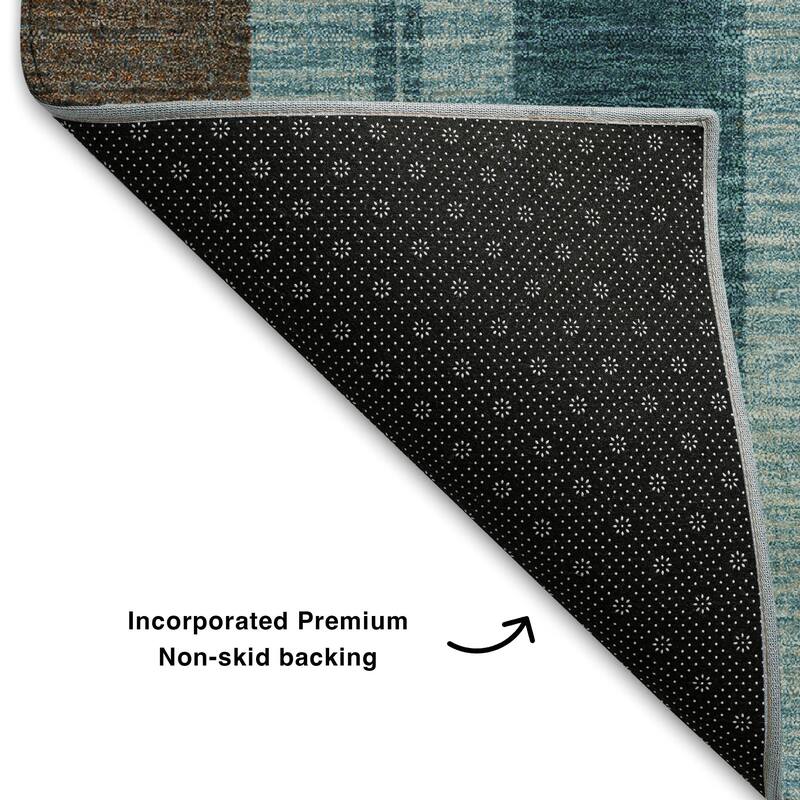 Premium Washable Super Soft Modern Stripe Mayfield Rug