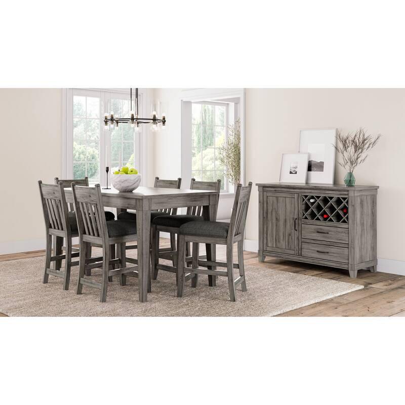 Rustic Gray Counter Height Dining Table
