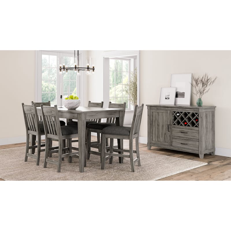 Rustic Gray Counter Stool Set of 2