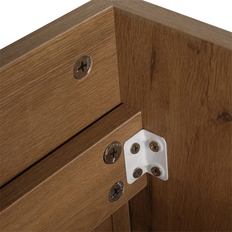 Bathroom Vanity With Sink In 16/18 Inch, Freestanding Bathroom Vanity With Soft Close Door