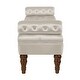preview thumbnail 4 of 23, Velvet Long Bed Bench for Bedroom,Upholstered Window Bench with Tufted Button,Entryway Bench,Bolster Bench for Living Room
