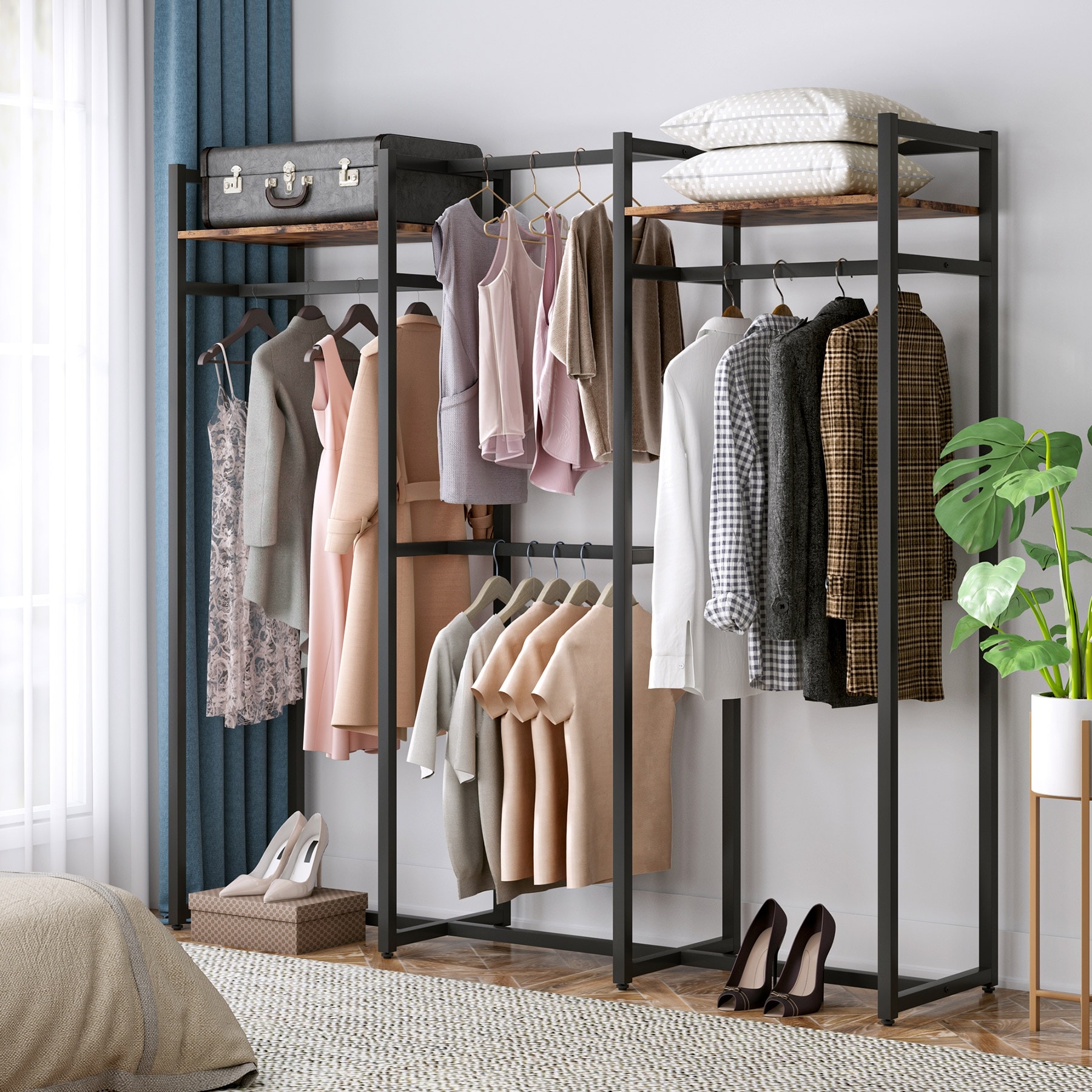 https://ak1.ostkcdn.com/images/products/is/images/direct/f7bb0c1f35b725d5e3e9aba77d6e3df449e836e0/Garment-Rack-Heavy-Duty-Clothes-Rack-Free-Standing-Closet-Organizer-with-Shelves-and-4-hanging-Rods.jpg