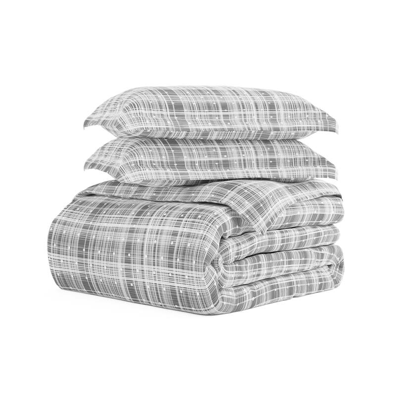 Becky Cameron Polka Dot 3-piece Patterned Duvet Cover Set