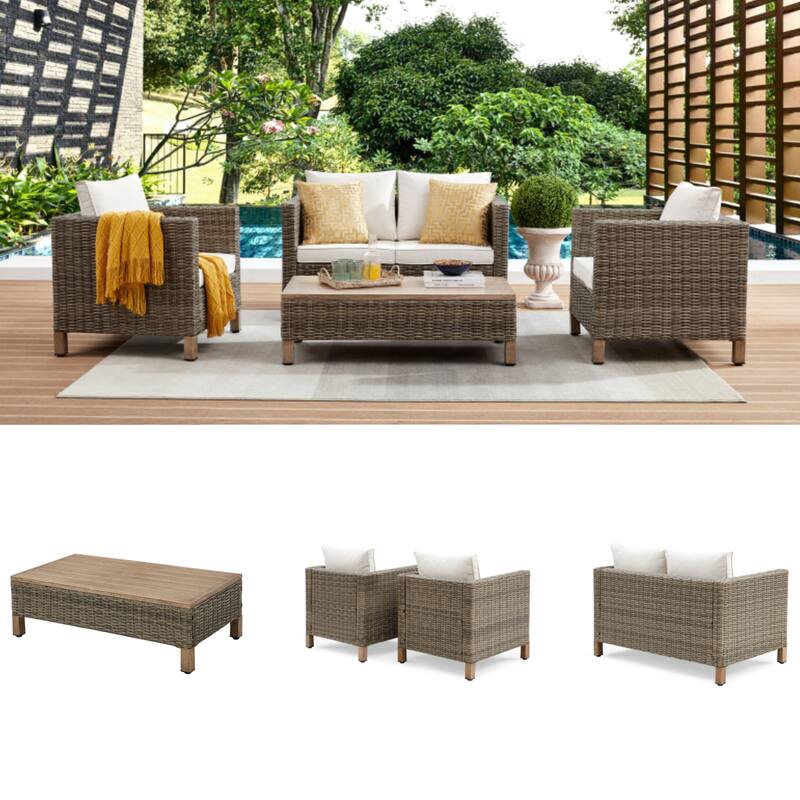 4 - Person Outdoor Seating Group with Cushions