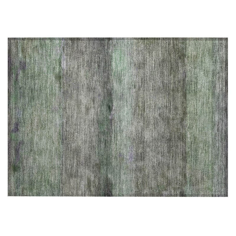 Machine Washable Indoor/ Outdoor Contemporary Ombre Chantille Rug