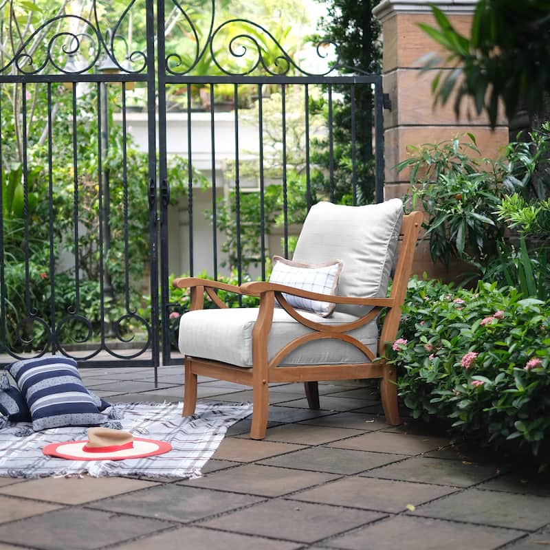 Cambridge Casual Lowell 5-piece Teak Wood Outdoor Conversation Set