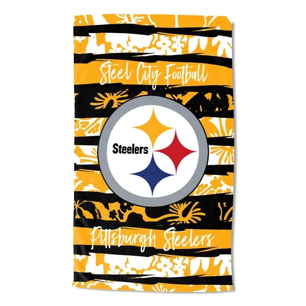 slide 2 of 3, NFL Pittsburgh Steelers Pocket Beach Towel - 35"x60"