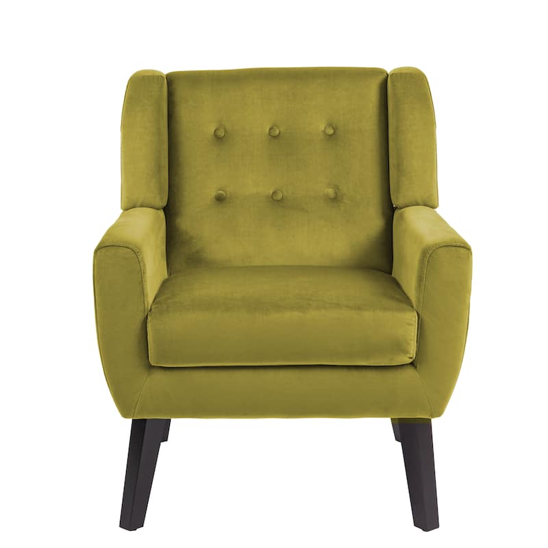 Modern Accent Chair Velvet Armchair - 28.9"W x 35.1"H x 29.5"D