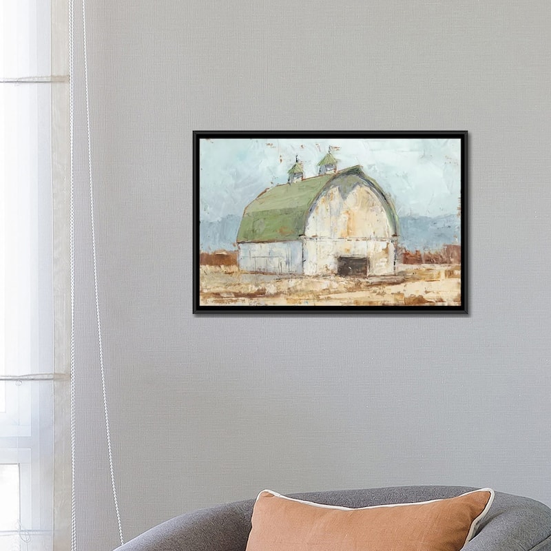 iCanvas "Whitewashed Barn III" by Ethan Harper Framed Canvas Print