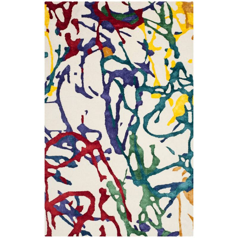 SAFAVIEH Handmade Bjarnhild Modern Wool Rug - 4' x 6' - Confetti Multi