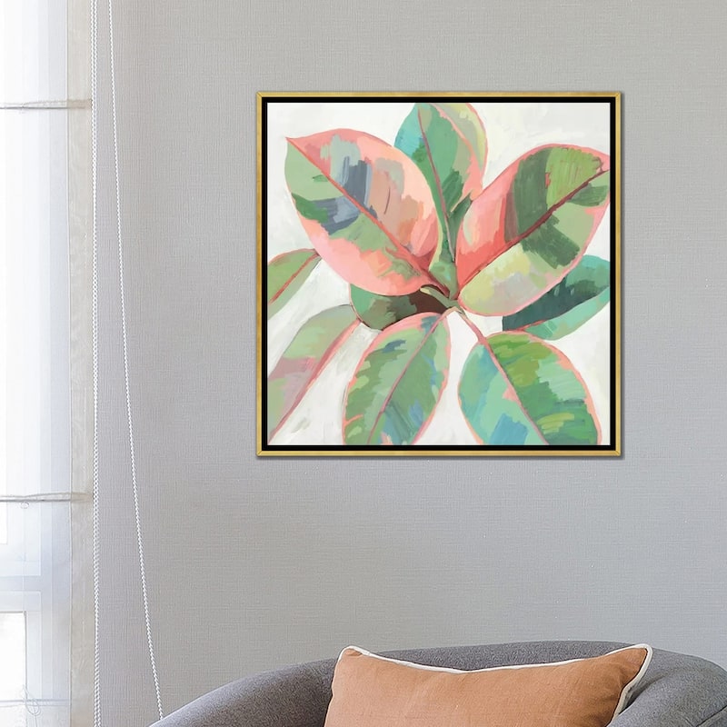 iCanvas "Pink Ficus II" by Asia Jensen Framed Canvas Print
