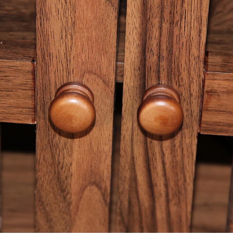 Rosetta 6-Tier Modern Wooden Shutter Design Shoe Rack Cabinet with Adjustable Shelves, Sturdy Metal Legs