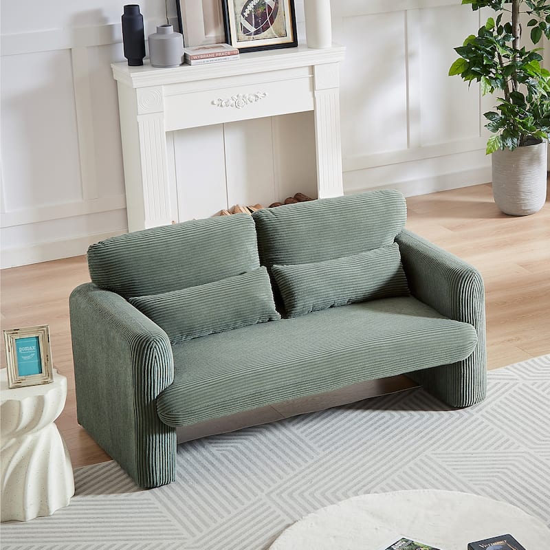 GDFStudio - Emiliano Sofa Set in Premium Corduroy with Elegant Design and Superior Comfort