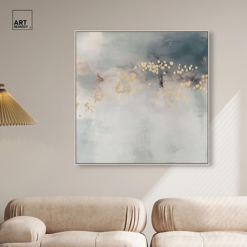 Golden Scatter Canvas by Art Remedy