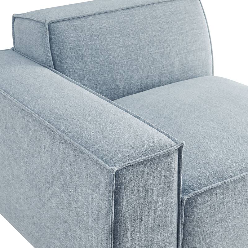 Restore Performance Fabric Upholstered Left-Facing Modular Lounge Chair