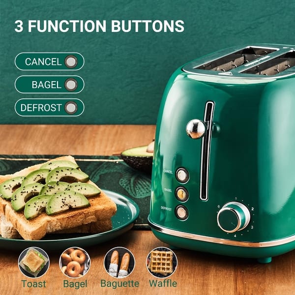 Where Are Keenstone Toasters Made Roter Mond Retro 2-Slice Toaster