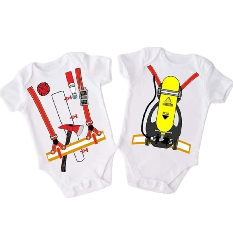 Firefighter Fireman Fire Department - Baby Boy Girl Clothes Infant Bodysuit Funny