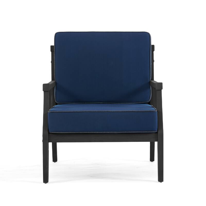 2 Set Outdoor Patio Club Chair with Cushion Patio Arm Lounge Chair