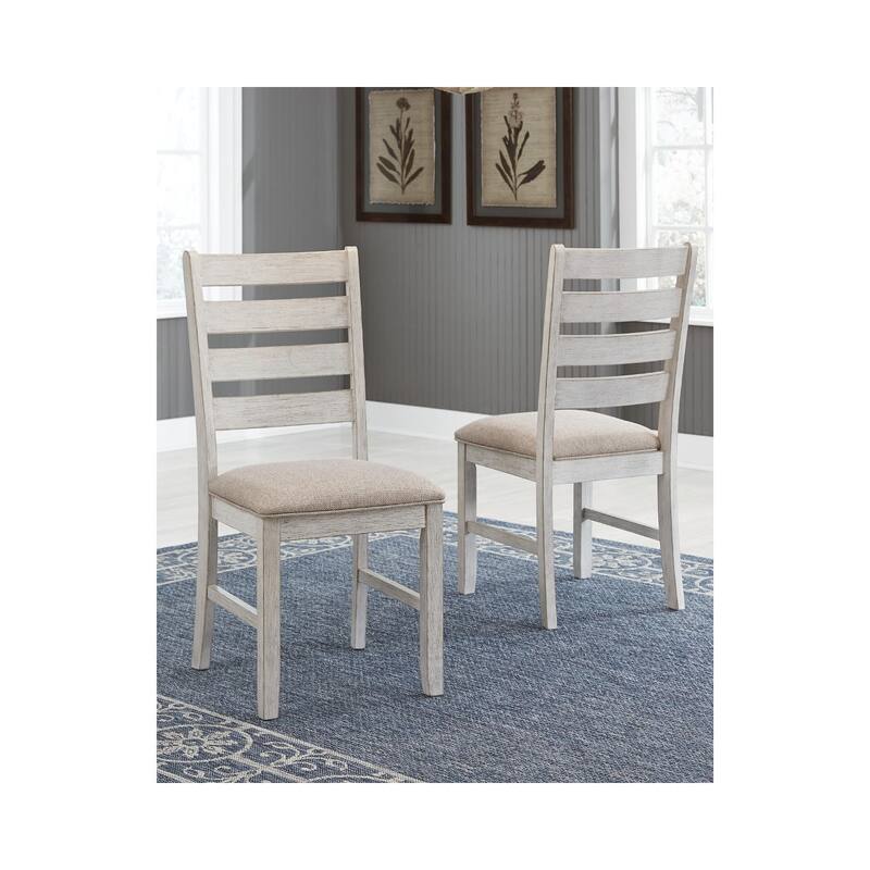 Signature Design by Ashley Skempton Whitewashed Dining Chairs (Set of 2)
