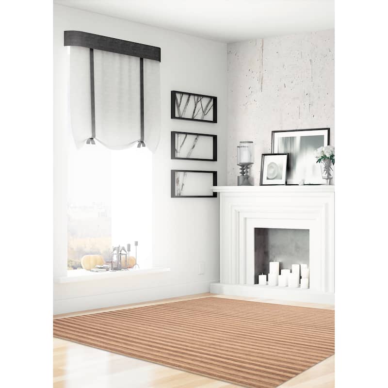 ECARPETGALLERY Flat-Weave Boho Tan Wool Kilim - 13'4 x 13'0