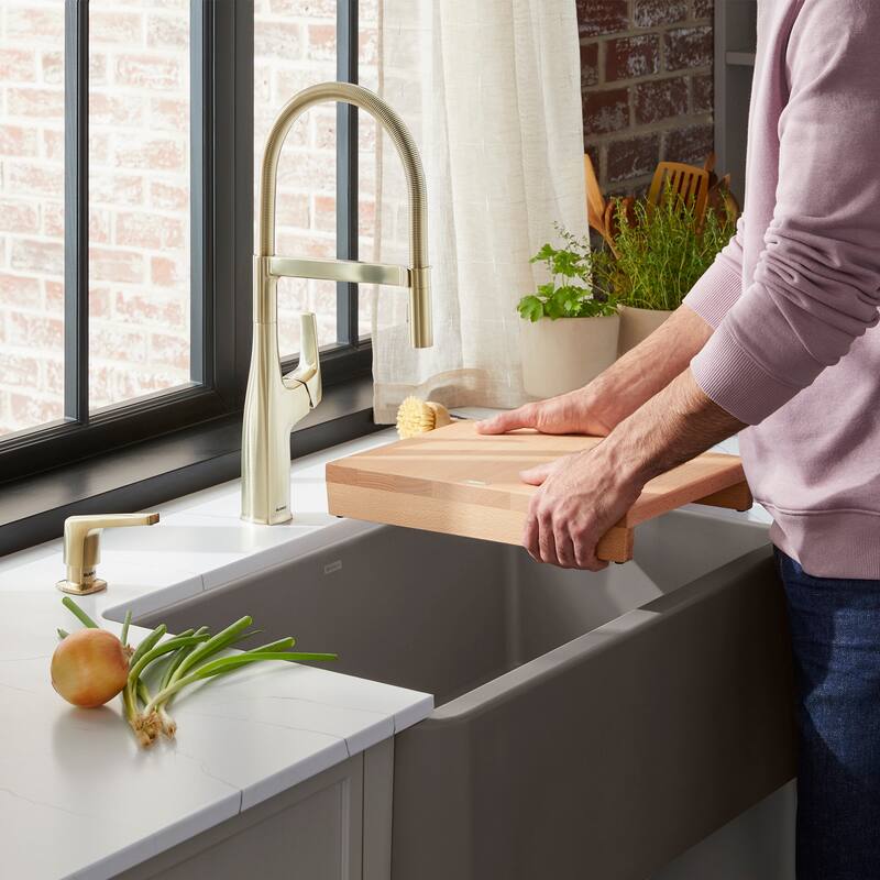 Blanco 11.75-in x 17.88-in 1-in Cutting Board, in Wood - 11 x 15.13