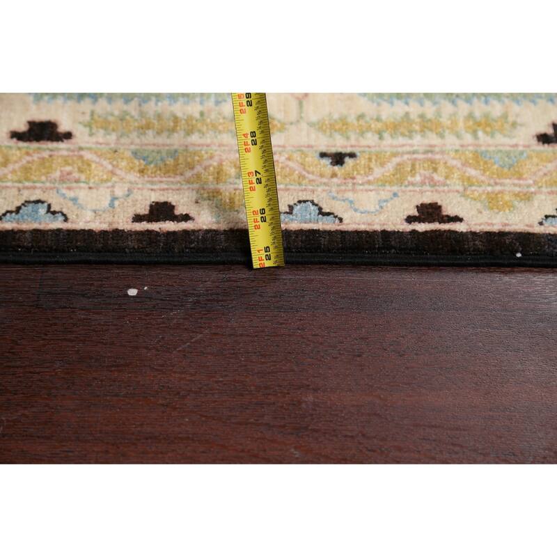 Stunning Geometric Khotan Oriental Area Rug Wool Handmade Carpet - 8'9" x 11'8"