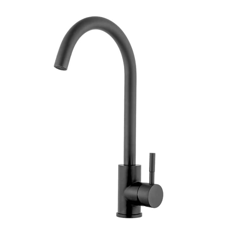 Single-Handle Kitchen Faucet in Matte Black