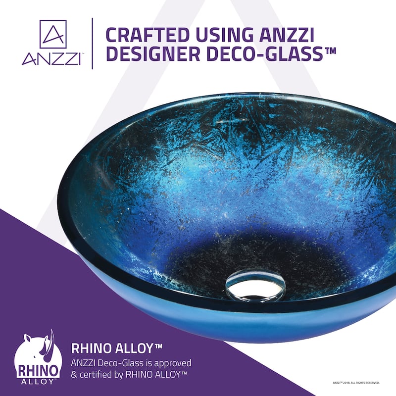 Chilasa Series Vessel Sink in Blue
