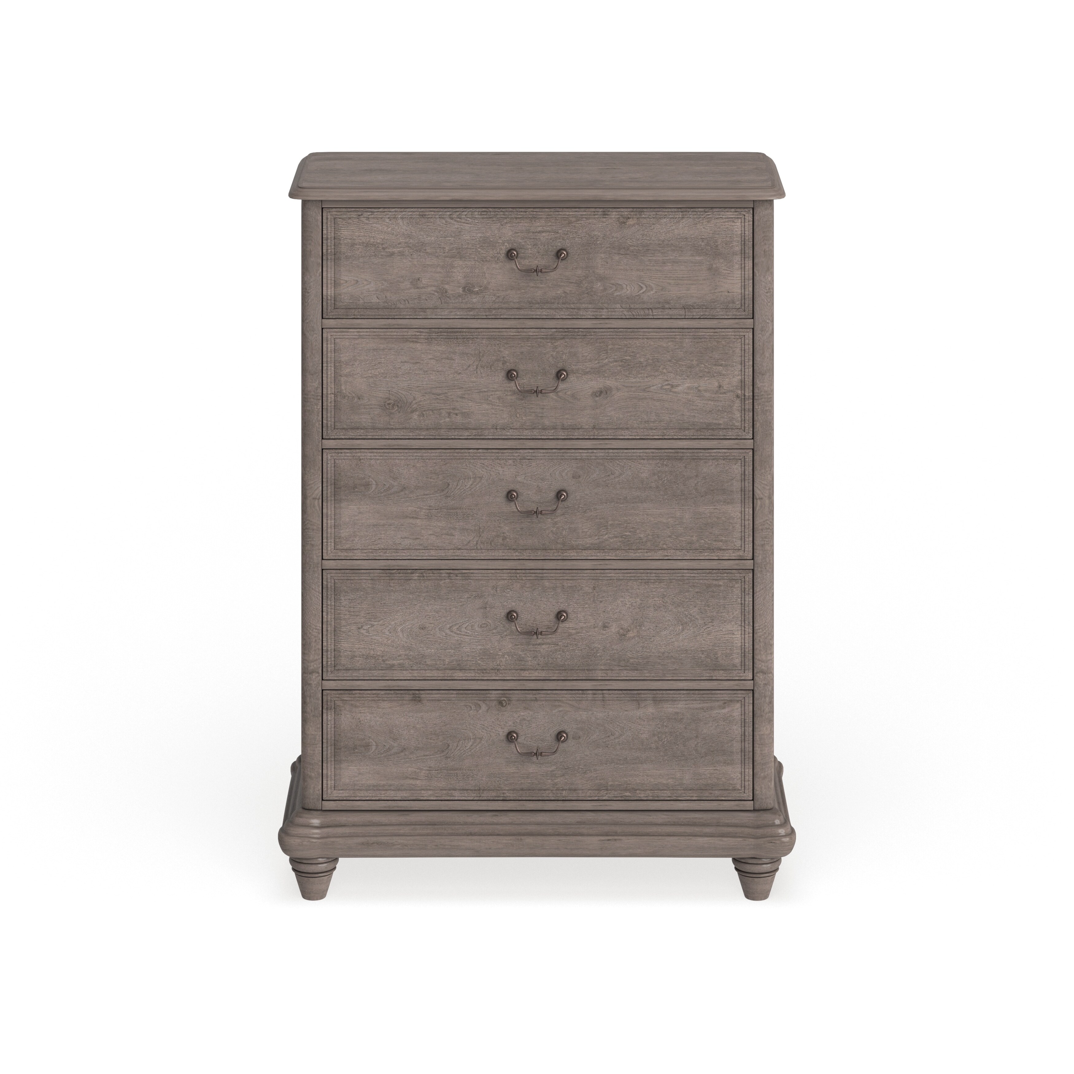Home Source Country Cottage Pine MDF Bedroom Set Wardrobe Chest of Drawers Bedside Grey 