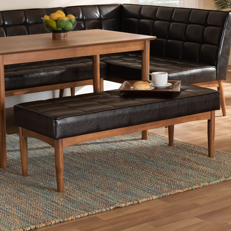 Sanford Mid-Century Modern Dining Bench