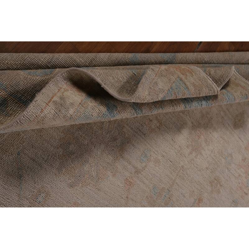 Oushak Turkish Area Rug Handmade Vegetable Dye Wool Carpet - 8'0"x 10'0"
